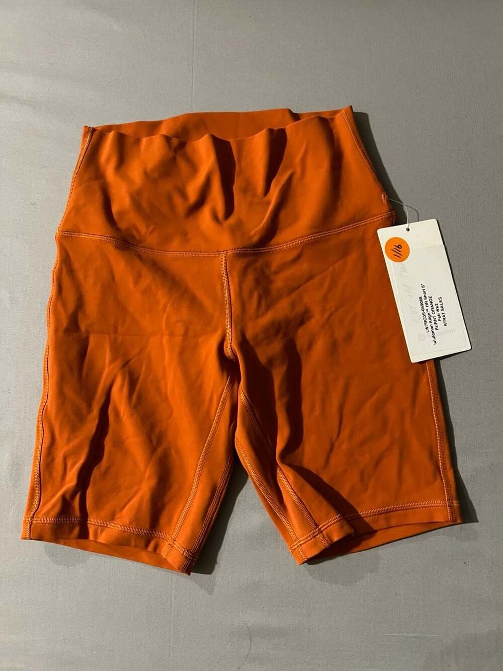 Lululemon Align HR Short 8 Size 6 Burnt Orange